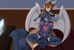 Rating: s
ID: 2483978
Date: 2020-11-11 14:18:31 -0500
Status: active
Score: 13
animal_humanoid berruchan big_breasts blue_body blue_fur bottomwear breasts brown_hair clothed clothing collar domestic_cat dragon dragon_humanoid duo ear_piercing ear_ring electronics eyes_closed felid feline felis female fur furniture green_eyes grey_body grey_scales gynomorph_(lore) hair horn humanoid hybrid joanna_hart kate_hart maine_coon mammal mammal_humanoid mythological_creature mythological_scalie mythology orange_eyes piercing ring_piercing scales scalie shorts smile sofa television post #2483978