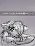 Rating: s
ID: 3871397
Date: 2023-02-13 20:08:02 -0500
Status: active
Score: 43
absurd_res alpha_and_omega alternative_fashion anthro armwear bed bodily_fluids canid canine canis clothed clothing crest_animation_studios digital_media_(artwork) emo female fishnet_armwear fishnet_clothing fur furniture hair hi_res homo_the_domo humor jewelry lilly_(alpha_and_omega) makeup mammal monochrome on_bed piercing pillow running_makeup simple_background snapchat solo tears text wolf post #3871397