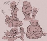 Rating: s
ID: 5655931
Date: 2025-06-20 15:48:40 -0400
Status: active
Score: 3
2025 4_fingers annoyed anthro arms_bent black_eyebrows black_eyes boo_(mario) bottomwear bow_tie brown_bottomwear brown_bow_tie brown_clothing brown_facial_hair brown_jacket brown_mustache brown_overalls brown_pants brown_shirt brown_tail brown_top_hat brown_topwear brown_yoshi button_(fastener) clothed clothed_anthro clothed_humanoid clothed_male clothing container cup dialogue digital_drawing_(artwork) digital_media_(artwork) eating_ice_cream english_description eyebrows eyes_closed eyewear facial_hair fangs fingers flat_colors food frown fully_clothed fully_clothed_male furrowed_brow furrowed_eyebrows ghost grey_background group holding_container holding_cup holding_food holding_ice_cream_cone holding_oar holding_object holding_tea_cup human humanoid ice_cream_cone italian_text jacket kart king_boo looking_at_another looking_back looking_back_at_another luigi luigi's_mansion male male_humanoid mammal mario_bros mario_kart mario_kart_world monocle mustache nintendo oar open_frown open_mouth open_smile overalls pants randomrabbidramblings shirt simple_background sketch_page smile spirit standing standing_on_kart tail taunting tea_cup teeth text thin_eyebrows tongue tongue_out topwear vehicle waluigi yelling yoshi post #5655931