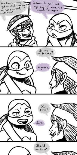 2017 anthro april_o'neil bandanna blush casey_jones clothed clothing comic cup denial dialogue donatello_(tmnt) drunk duo_focus english_text female freckles group hair_tie hairband hand_wraps headband holding_object hug human inkyfrog male mammal mask partially_colored reptile scalie shell sweat sweatdrop teenage_mutant_ninja_turtles text tooth_gap turtle wraps
Rating: Safe
Score: 1
User: JAKXXX3
Date: July 23, 2017 2017 anthro april_o'neil bandanna blush casey_jones clothed clothing comic cup denial dialogue donatello_(tmnt) drunk duo_focus english_text female freckles group hair_tie hairband hand_wraps headband holding_object hug human inkyfrog male mammal mask partially_colored reptile scalie shell sweat sweatdrop teenage_mutant_ninja_turtles text tooth_gap turtle wraps
Rating: Safe
Score: 1
User: JAKXXX3
Date: July 23, 2017