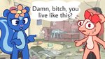 Rating: s
ID: 5405813
Date: 2025-03-01 18:34:54 -0500
Status: active
Score: 36
2021 anthro bodily_fluids bow_ribbon breasts buckteeth chipmunk damn_bitch_you_live_like_this detailed_background dialogue duo english_text eyelashes featureless_breasts featureless_crotch female flower flying_sweatdrops furniture giggles_(htf) ground_squirrel happy_tree_friends mammal medium_breasts meme mephitid myra_(artist) nervous nervous_sweat nude petunia_(htf) plant profanity rodent sciurid skunk sofa speech_bubble sweat sweatdrop sweaty_face tail teeth text post #5405813