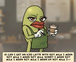 Rating: s
ID: 2950084
Date: 2021-09-28 21:58:32 -0400
Status: active
Score: 30
apron barista beverage clothing coffee container cup elemental_creature english_text female flora_fauna food food_creature fruit holding_container holding_cup holding_object holding_pen i_mean_breast_milk legume living_vegetable meme nanimoose pen plant pronounced_browridge repeated_text solo soybean starbucks text vegetable post #2950084