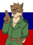 Rating: s
ID: 251584
Date: 2012-09-25 14:22:59 -0400
Status: active
Score: 37
anthro black_sclera bolek_(droll3) clothing droll3 felid feline hi_res lynx male mammal parody slovak slovakia slovak_republic solo world_war world_war_2 yellow_eyes post #251584