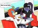 Rating: s
ID: 5272582
Date: 2024-12-28 20:03:23 -0500
Status: active
Score: 8
4:3 absurd_res beanie beverage clothing date diner duo eating food furniture generation_5_pokemon generation_8_pokemon hat headgear headwear hi_res hupla21 keldeo keldeo_(resolute_form) kellen_(hupla21) legendary_pokemon male nintendo pancake pickle_(food) pokemon pokemon_(species) restaurant signature sneasler table text thought_bubble post #5272582