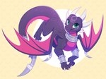 Rating: s
ID: 5648214
Date: 2025-06-17 08:05:10 -0400
Status: active
Score: 51
activision bloominglynx blue_eyes cynder dragon female feral glistening glistening_eyes hi_res horn looking_at_viewer membrane_(anatomy) membranous_wings mythological_creature mythological_scalie mythology open_mouth open_smile pattern_background pink_body pink_wings purple_body scalie signature simple_background smile solo spyro_the_dragon white_horn wings post #5648214