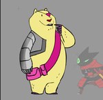 Rating: s
ID: 4199630
Date: 2023-07-28 21:10:24 -0400
Status: active
Score: 4
2013 anthro bear bearclops_(mao_mao) biped black_body cartoon_network cloak clothing concept_art domestic_cat dot_eyes duo eye_patch eyewear felid feline felis mammal mao_mao:_heroes_of_pure_heart official_art parker_simmons sheriff_mao_mao_mao simple_background simple_eyes weapon post #4199630