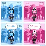 Rating: s
ID: 5658314
Date: 2025-06-21 14:41:46 -0400
Status: active
Score: 13
1:1 :3 avalon_(baronflint) baronflint blue_background camelot_(baronflint) clothed clothing comic crossdressing crowd dialogue english_text female group humanoid machine male not_furry pink_background robot robot_humanoid screen screen_face sharp_teeth simple_background teeth text thought_bubble post #5658314
