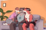 Rating: s
ID: 3513932
Date: 2022-08-18 13:47:52 -0400
Status: active
Score: 104
2022 anthro blush canid canine clifford_tibbits clothing collaborative countershading detailed_background echo_(game) echo_(series) echo_project footwear fox group group_kissing hi_res kissing male male/male mammal murdoch_byrnes muscular muscular_male mustelid musteline otter pecs prawlls red_fox socks stoat summer the_smoke_room the_treachery_of_images threesome_invitation todd_bronson trio true_fox true_musteline weasel white_clothing white_footwear white_socks post #3513932
