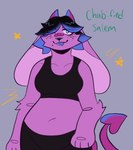 Rating: s
ID: 4239608
Date: 2023-08-17 23:57:54 -0400
Status: active
Score: 9
anthro black_clothing black_hair bottomwear bra breasts clothing demon english_text fawnpawss female fur hair hi_res horn lagomorph leporid mammal purple_body purple_fur rabbit salem_(wolfertinger) solo sports_bra text topwear trans_(lore) trans_man_(lore) underwear wings wolpertinger post #4239608