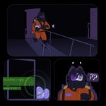 Rating: s
ID: 5065624
Date: 2024-09-21 19:57:16 -0400
Status: active
Score: 81
1:1 alien anthro black_body bodily_fluids bovid bovine bracken_(lethal_company) cat_tail cattle clothing digital_media_(artwork) domestic_cat duo egg felid feline felis fur gas_mask hair hazmat_suit hi_res impact_lines lethal_company male male/male mammal mask monster muscular muscular_male oc_fred oviposition size_difference spacesuit sweat tail white_body white_cat white_fur wwsnke99 post #5065624