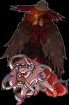 Rating: s
ID: 4971397
Date: 2024-08-08 02:18:56 -0400
Status: active
Score: 16
2024 2_toes alpha_channel alteredpathways anthro art_fight avian beak bell bell_collar biped bird black_beak black_nose bow_tie brown_body brown_feathers collar colored digital_media_(artwork) digital_painting_(artwork) duo eeveelution english_description evil_face evil_grin evil_look feathers feet felid feline female feral full-length_portrait fur generation_6_pokemon generation_8_pokemon glowing glowing_eyes hair heart_tattoo hisuian_decidueye hisuian_form light lighting male malune_(teddios) mammal multicolored_body multicolored_feathers multicolored_fur nintendo outline painting_(artwork) pink_body pink_bow_tie pink_fur pink_tail pokemon pokemon_(species) portrait pseudo_hat quadruped red_body red_eyes red_feathers red_fur regional_form_(pokemon) ribbons shaded shadow shadowed_eyes simple_background smile smiling_at_viewer sylveon tail talons tattoo threatening toes transparent_background white_body white_feathers white_fur white_hair white_outline post #4971397