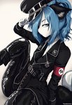 Rating: s
ID: 4765567
Date: 2024-05-06 04:39:52 -0400
Status: active
Score: 8
anthro armband black_clothing black_dress black_ears blue_eyes blue_hair canid canine clothing cross dress femboy footwear fox fur hair hat headgear headwear hi_res inner_ear_fluff iron_cross latex latex_clothing latex_legwear legwear looking_at_viewer male mammal marble_fox medal military_cap military_uniform moisha_(tweenstrip) nazi necktie partieiadler red_fox schutzstaffel simple_background sitting skull_accessory solo ss_insignia tail true_fox tuft tweenstrip uniform white_body white_fur post #4765567