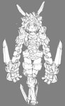 Rating: s
ID: 5550336
Date: 2025-05-05 08:23:41 -0400
Status: active
Score: 2
:< american_shorthair antenna_wire anthro blush clothed clothing cosplay crossed_arms crossed_legs cyberconnect2 dahak_(solatorobo) domestic_cat elh_melizee felid feline felineko felis female full-length_portrait fur grey_background hair holding_object holding_plushie kemono little_tail_bronx long_arms looking_at_viewer mammal mecha_musume mechanical_arm monochrome plushie portrait red_savarin simple_background sketch solatorobo solo standing tanimeso post #5550336