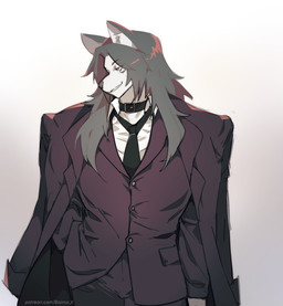 Rating: s
ID: 5767568
Date: 2025-08-09 16:11:51 -0400
Status: pending
Score: 2
anthro balnurk black_clothing black_collar black_necktie black_suit canid canine canis clenched_teeth clothed clothed_anthro clothed_male clothing collar digital_media_(artwork) distracted fur grey_hair hair hand_in_pocket inner_ear_fluff jacket long_hair looking_aside male mammal necktie oversized_clothing pockets simple_background smile smirk smug_face smug_grin solo standing suit teeth topwear tuft white_background white_body white_fur wolf post #5767568