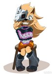 Rating: s
ID: 4470365
Date: 2023-12-13 15:45:01 -0500
Status: active
Score: 42
2023 anthro arms_tied boots bottomwear bound breasts brown_body brown_fur brown_hair canid canine canis clothed clothing fangs female footwear fur grey_boots grey_clothing grey_eyes grey_footwear hair hi_res idw_publishing kandlin looking_at_viewer mammal mask medium_breasts one_eye_obstructed orange_bottomwear orange_clothing orange_shorts restraints scream_(shockblast13) sega sharp_teeth shoes shorts simple_background sitting solo sonic_the_hedgehog_(comics) sonic_the_hedgehog_(idw) sonic_the_hedgehog_(series) story story_in_description straitjacket teeth whisper_the_wolf white_background wolf post #4470365