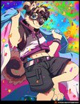 Rating: s
ID: 3413025
Date: 2022-06-26 16:59:13 -0400
Status: active
Score: 128
4_toes 5_fingers anthro asexual_pride_colors athletic athletic_male aycee barefoot belt blonde_hair blonde_highlights blue_claws blue_eyes bottomwear bracelet brown_body brown_fur brown_hair brown_nose canid canine canis cheek_tuft claws clothed clothing confetti cropped_hoodie curled_tail digital_media_(artwork) domestic_dog eyewear facial_tuft feet fingerpads fingers flag flag_(object) front_view fur glasses hair hi_res highlights_(coloring) holding_flag holding_object hoodie inner_ear_fluff jewelry lgbt_pride looking_at_viewer male mammal mastectomy_scar messy_hair midriff multicolored_belt multicolored_body multicolored_clothing multicolored_fur multicolored_hair multicolored_hoodie multicolored_topwear navel painted_claws pattern_clothing pawpads ponytail pride_color_belt pride_color_clothing pride_color_flag pride_color_hoodie pride_color_topwear pride_colors rainbow_background scar shaded shiba_inu short_hair short_ponytail shorts simple_background smile solo spitz striped_clothing stripes tail tan_body tan_fur terry_(roanoak) toe_claws toes topwear trans_(lore) trans_man_(lore) transgender_pride_colors tuft two_tone_hair undercut visibly_trans whisker_spots post #3413025