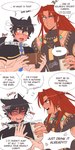 Rating: s
ID: 5586587
Date: 2025-05-20 17:30:40 -0400
Status: active
Score: 0
absurd_res animal_humanoid blush bowl canid canid_humanoid canine canine_humanoid clothing comic container crop_top dante_(nu:_carnival) dialogue duo english_text fingernails hi_res human humanoid karu_(nu:_carnival) male mammal mammal_humanoid nails nu:_carnival raynui scar shirt speech_bubble text topwear wolf_humanoid post #5586587