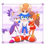 Rating: s
ID: 5063430
Date: 2024-09-20 19:26:52 -0400
Status: active
Score: 31
acualia anthro blaze_the_cat blue_body blue_fur blush brown_body brown_hair clothing domestic_cat eulipotyphlan felid feline felis female footwear fur gloves green_eyes group group_hug hair handwear hedgehog hi_res hug hugging_another lagomorph leporid looking_at_viewer male male/female mammal manx mature_anthro mature_female purple_body purple_fur rabbit sega smile sonic_the_hedgehog sonic_the_hedgehog_(series) sonic_x-treme tiara_boobowski vanilla_the_rabbit post #5063430