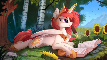2018 book cutie_mark dessert digital_media_(artwork) equine feathered_wings feathers female feral flower food forest friendship_is_magic glowing hair hi_res horn ice_cream licking long_hair magic mammal mountain my_little_pony outside plant princess_celestia_(mlp) sky solo sunflower telekinesis tongue tongue_out tree white_feathers winged_unicorn wings yakovlev-vad
Rating: Safe
Score: 8
User: ultragamer89
Date: June 19, 2018 2018 book cutie_mark dessert digital_media_(artwork) equine feathered_wings feathers female feral flower food forest friendship_is_magic glowing hair hi_res horn ice_cream licking long_hair magic mammal mountain my_little_pony outside plant princess_celestia_(mlp) sky solo sunflower telekinesis tongue tongue_out tree white_feathers winged_unicorn wings yakovlev-vad
Rating: Safe
Score: 8
User: ultragamer89
Date: June 19, 2018