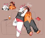 Rating: s
ID: 4605836
Date: 2024-02-17 16:34:52 -0500
Status: active
Score: 197
2024 aliasing anthro binary_drawing blush bong bovid brown_body brown_fur brown_hair bulge caprine chip_bag clothed clothing container controller digital_drawing_(artwork) digital_media_(artwork) drugs duo female fur furniture glass glass_container goat gynomorph gynomorph/male hair heart_eyes heart_symbol holding_bong holding_face holding_object horn index_to_index intersex intersex/male kiss_on_lips long_hair male mammal marijuana mouse murid murine nier_(pinkshinyhorns) on_sofa pawpads pink_horn pinkshinyhorns remote_control rodent simple_background sitting smoke smoke_from_mouth smoke_kiss sofa tail_wrapped tail_wrapped_around trans_(lore) trans_woman_(lore) white_body white_fur white_hair post #4605836