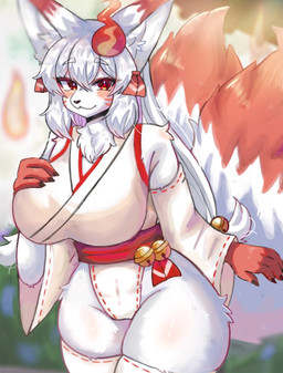 Rating: s
ID: 5525200
Date: 2025-04-23 16:41:27 -0400
Status: active
Score: 25
anthro armwear asian_clothing bell belt big_breasts big_eyes blurred_background breasts canid canine choker clothing covered_breasts detached_sleeves dipstick_ears dipstick_tail ear_markings east_asian_clothing eyebrow_through_hair eyebrows female fluffy fluffy_tail fox foxfire fur fur_markings fur_tuft furred_thighs gleaming_eyes glistening glistening_body glistening_tail gloves_(marking) hair hand_on_breast hi_res huge_breasts in_pnj inner_ear_fluff japanese_clothing jewelry kemono kimono leaning leaning_forward legwear leotard_kimono leotard_thong looking_at_viewer mammal markings multi_tail multicolored_ears necklace red_belt red_body red_eyes red_fur ribbons short_snout simple_background sleeves snout solo tail tail_markings thick_thighs thigh_highs translucent translucent_hair true_fox tuft white_body white_clothing white_fur white_kimono post #5525200