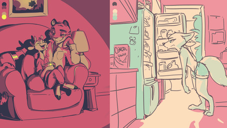 Rating: s
ID: 2223701
Date: 2020-04-20 05:00:14 -0400
Status: active
Score: 41
16:9 2020 ambiguous_gender anthro antlers appliance arm_support arm_tuft armchair barefoot bodily_fluids bottomwear cameron_(zootopia_fan_character) canid canine chair clothed clothing color_swatch crying deer denim denim_bottomwear denim_clothing denim_shorts disney duo english_text fan_character feet felid fox fridge furniture half-closed_eyes hi_res horn inside ittybittykittytittys jamie_(zootopia_fan_character) kitchen kitchen_appliance laugh leaning_on_elbow mammal multiple_images narrowed_eyes on_armchair pantherine pants reclining restricted_palette shirt shorts shoulder_tuft sitting skye_(zootopia) smile solo standing t-shirt tears tears_of_joy text tiger topless topwear tuft widescreen zootopia post #2223701
