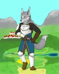 Rating: s
ID: 3253412
Date: 2022-04-01 08:29:08 -0400
Status: active
Score: 4
2022 4:5 anthro arctic_fox armor canid canine chainmail city clothed clothing detailed_background dipstick_tail eyebrows fantasy fields forest fox fur gambeson grass grey_body grey_fur hi_res jaka_fon_torkar landscape male mammal markings marquis_vienna_(tales_of_the_ashes) medieval melee_weapon mountain path plant plate_armor prince royalty sky solo sword tail tail_markings tales_of_the_ashes_(series) tree true_fox weapon post #3253412
