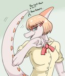 Rating: s
ID: 5636838
Date: 2025-06-12 02:26:56 -0400
Status: pending
Score: 5
2025 5_fingers anthro biped blonde_hair bone_frill bow_tie breasts claws clothed clothed_anthro clothed_female clothing colored dialogue dinosaur english_text eyelashes eyewear female finger_claws fingers frill_(anatomy) front_view glasses goodbye_volcano_high green_eyes hadrosaurid hair half-length_portrait head_turned hi_res humanoid_hands insult insulting_viewer long_tail looking_at_viewer medium_breasts medium_hair motion_lines multicolored_body multicolored_scales naomi_(gvh) non-mammal_breasts open_mouth orange_body orange_scales ornithischian ornithopod parasaurolophus portrait prehistoric_species red_bow_tie reptile rumydaigo scales scalie shirt simple_background smug solo spiked_tail spikes spikes_(anatomy) tail tail_motion tailwag talking_to_viewer taunting teeth text topwear two_tone_body two_tone_scales white_body white_clothing white_scales white_shirt white_topwear post #5636838
