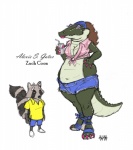 Rating: s
ID: 340119
Date: 2013-06-15 08:21:44 -0400
Status: active
Score: 16
4ofswords alexis_s._gator alligator alligatorid anthro crocodilian duo female larger_female male mammal navel procyonid raccoon reptile scalie size_difference slightly_chubby smaller_male zach_coon post #340119