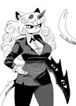 Rating: s
ID: 3102547
Date: 2022-01-02 13:52:11 -0500
Status: active
Score: 11
:< alternative_fashion anthro big_breasts biped black_and_white black_sclera breasts business_suit clothed clothing comic curly_hair dark_clothing digital_media_(artwork) domestic_cat felid feline felis female fur gloves grey_horn hair hand_on_hip handwear hi_res horn inner_ear_fluff j-fashion long_hair long_tail mammal monochrome narrowed_eyes notched_horn ouji_(fashion) portrait puppkittyfan1 simple_background solo standing suit tail tail_tuft three-quarter_portrait trans_(lore) trans_woman_(lore) tuft weapon weapon_arm weapon_hand white_background post #3102547