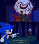 Rating: s
ID: 3425617
Date: 2022-07-03 10:43:58 -0400
Status: active
Score: 162
2022 anthro artist_name binary_code blue_body blue_fur clothing digital_creature digital_media_(artwork) duo english_text eulipotyphlan female floating forest fur gesture gloves green_eyes hair hand_gesture handwear hedgehog looking_at_viewer male male/female mammal meme night one-punch_man one_(manga) parody plant pointing red_eyes sage_(sonic) sassy_lost_child_(meme) sega sonic_frontiers sonic_the_hedgehog sonic_the_hedgehog_(series) tasikyu text tree white_body white_clothing white_gloves white_hair white_handwear white_skin post #3425617