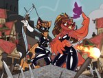 Rating: s
ID: 5654466
Date: 2025-06-19 21:52:50 -0400
Status: pending
Score: 4
4:3 anthro arrow_(weapon) avian beak belt bird black_body black_fur blue_eyes bow_(weapon) brown_body brown_fur brown_hair calico_cat cathleen_(crimsir) clothing domestic_cat duo european_mythology feathers felid feline felis female fire fireball fur gesture greek_mythology hair hand_gesture hi_res highlights_(coloring) kneeling latex latex_clothing leggings legwear magic magic_hand mammal marcus_gray mask may_(crimsir) middle_finger mythological_avian mythological_bird mythological_creature mythological_firebird mythology neck_tuft pawpads phoenix ranged_weapon red_body red_eyes red_feathers skin-tight_suit tail tail_feathers tuft weapon wearing_mask white_body white_fur winged_arms wings post #5654466