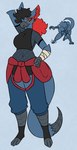 Rating: s
ID: 5586080
Date: 2025-05-20 13:37:09 -0400
Status: active
Score: 15
action_pose anthro athletic_tape big_breasts black_hair blue_body blue_fur breasts capcom clothing female fishnet_clothing fishnet_topwear flying_wyvern fur green_eyes hair hi_res long_tail monster_hunter multiple_images nargacuga navel nerdyreindeer ponytail pose red_hair side_boob solo tail thick_tail topwear post #5586080