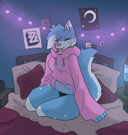 Rating: s
ID: 5587308
Date: 2025-05-20 23:27:24 -0400
Status: active
Score: 20
anthro bed blep canid canine clothing eyes_closed femboy fox furniture kariwolf197 kitssune lamp lava_lamp light lighting male mammal neon_lights on_bed sitting sitting_on_bed skyler_(pm) solo sweater thick_thighs tongue tongue_out topwear post #5587308