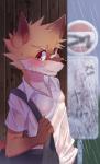 Rating: s
ID: 2065520
Date: 2019-11-25 14:27:17 -0500
Status: active
Score: 18
anthro band-aid bandage black_nose blush brown_body brown_fur canid canine clothing fox fur grin hi_res kemono male mammal navel nipple_outline orange_body orange_fur raining red_eyes shirt smile solo standing tarobandit topwear translucent translucent_clothing wet wet_clothing wet_shirt wet_topwear post #2065520