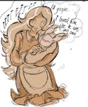 Rating: s
ID: 5649627
Date: 2025-06-17 19:48:13 -0400
Status: active
Score: 7
5_fingers adopted_(lore) adopted_son_(lore) adoptive_mother_(lore) alien apron baby clothed clothing dialogue dress duo earthbound_(series) english_text eyes_closed female fingers gieeg giygas hair hi_res human long_hair male mammal maria_(mother) mihanna4 musical_note musical_symbol nintendo open_mouth simple_background standing symbol text white_background young post #5649627
