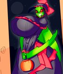 Rating: s
ID: 3782539
Date: 2022-12-31 00:06:16 -0500
Status: active
Score: 14
absurd_res antennae_(anatomy) anthro arthropod big_breasts bow_ribbon breasts bucket clothing container dress eliot_(heroic_ones) female green_body halloween hat headgear headwear hi_res holidays huge_breasts insect looking_at_viewer mandibles mantis non-mammal_breasts red_sclera smile solo winterwarning post #3782539