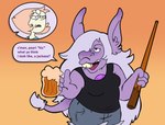 Rating: s
ID: 5176272
Date: 2024-11-11 22:38:03 -0500
Status: active
Score: 9
2024 4_fingers absurd_res after_transformation alcohol amethyst_(steven_universe) animal_tail anthro asinus beer beer_mug beverage bottomwear buckteeth cartoon_network clothing cue_stick denim denim_bottomwear denim_clothing denim_shorts digital_drawing_(artwork) digital_media_(artwork) donkey donkey_ears donkey_tail dumbochumbo duo english_description english_text equid equine female fingers fur gem_(species) hair hair_over_eye hi_res holding_cue_stick holding_object humanoid long_hair mammal open_mouth pearl_(steven_universe) pink_hair pinocchio purple_body purple_eyes purple_fur purple_hair purple_skin purple_speech_bubble shorts simple_background species_transformation speech_bubble steven_universe tan_background teeth text transformation white_body white_skin wtf_face post #5176272