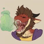 Rating: s
ID: 3015912
Date: 2021-11-08 16:39:37 -0500
Status: active
Score: 23
1:1 absurd_res anthro beard bodily_fluids body_hair brown_eyes brown_hair burp_cloud burping bust_portrait chest_fur chest_hair chest_tuft clothed clothing digital_media_(artwork) dragon dragonborn_(dnd) dungeons_and_dragons eyebrows facial_hair fangs hair hasbro hi_res hoodie horn male maty_the_dragon_(character) mouth_shot mxquill_(artist) mythological_creature mythological_scalie mythology open_mouth portrait pred_focus presenting presenting_mouth red_body red_scales saliva saliva_string scales scalie sharp_teeth shirt simple_background smile smug solo swinging_uvula teeth thick_eyebrows throat tongue tongue_out topwear tuft uvula wizards_of_the_coast post #3015912
