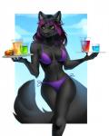 Rating: s
ID: 1113876
Date: 2017-01-20 22:07:27 -0500
Status: active
Score: 47
alcohol anthro beverage bikini black_body black_fur black_hair blue_sky border breasts clothing cloud ear_piercing female food fur glass green_eyes hair hi_res highlights_(coloring) hot_dog kuroame mammal mink mustelid musteline navel piercing platter purple_highlights sky smile solo sparkles standing swimwear theresa_(thomasmink) thomasmink true_musteline two-piece_swimsuit white_border wide_hips post #1113876
