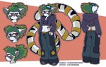 Rating: s
ID: 5621617
Date: 2025-06-04 22:39:58 -0400
Status: active
Score: 15
2025 absurd_res anthro belt bottomwear clothed clothing digital_media_(artwork) domestic_ferret fingers fur green_hair hair heart_(baddiebweasel) hi_res long_tail looking_at_viewer male mammal midriff model_sheet mustelid musteline pants ponytail purple_eyes solo standing tail the_man topwear true_musteline twitter_handle weasel post #5621617