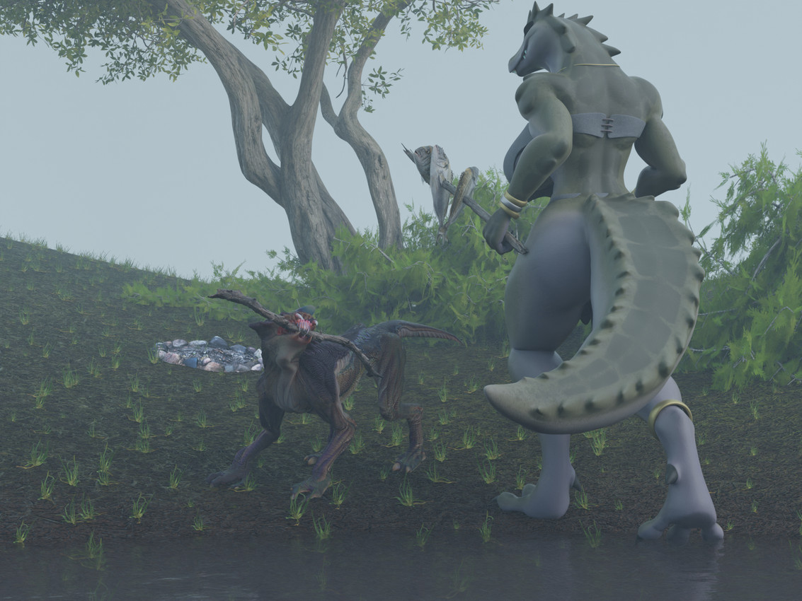 kroxigor (h. p. lovecraft and etc) created by flailingfornication