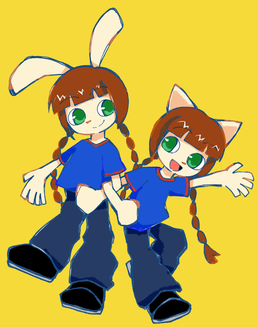 mimi and nyami (pop'n music and etc) created by neibi