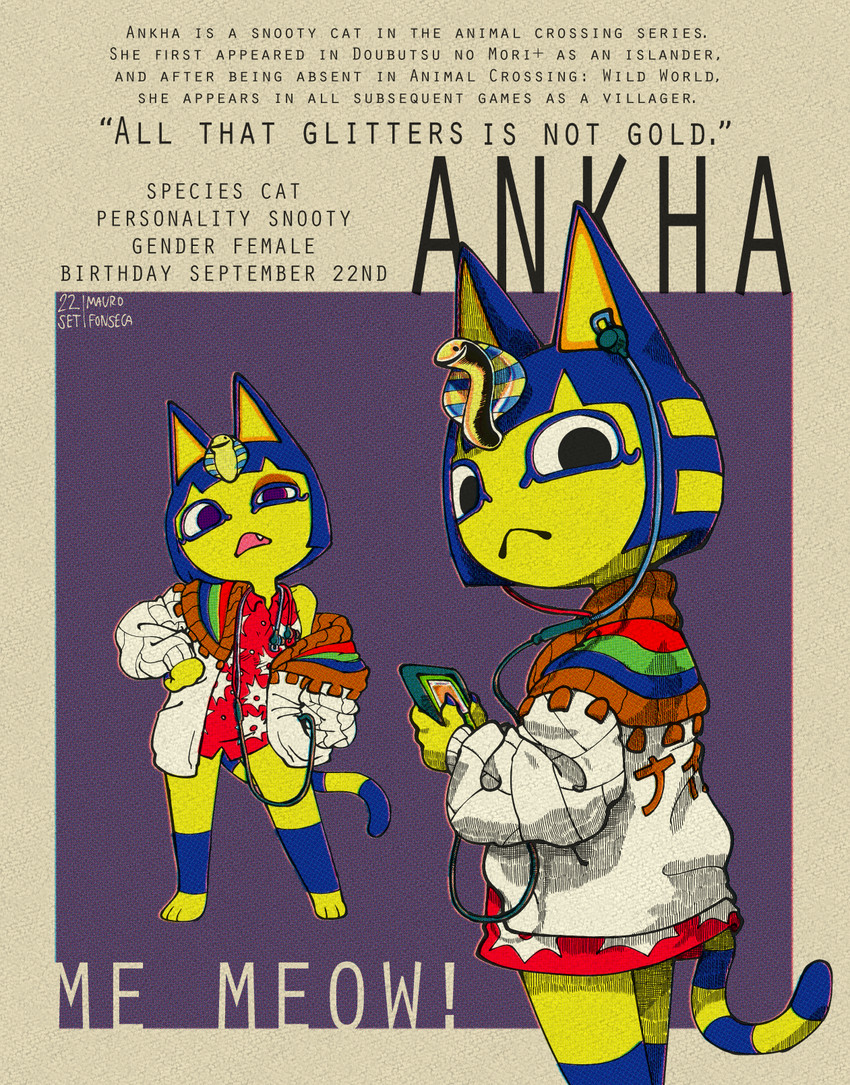 ankha (animal crossing and etc) created by mauro fonseca