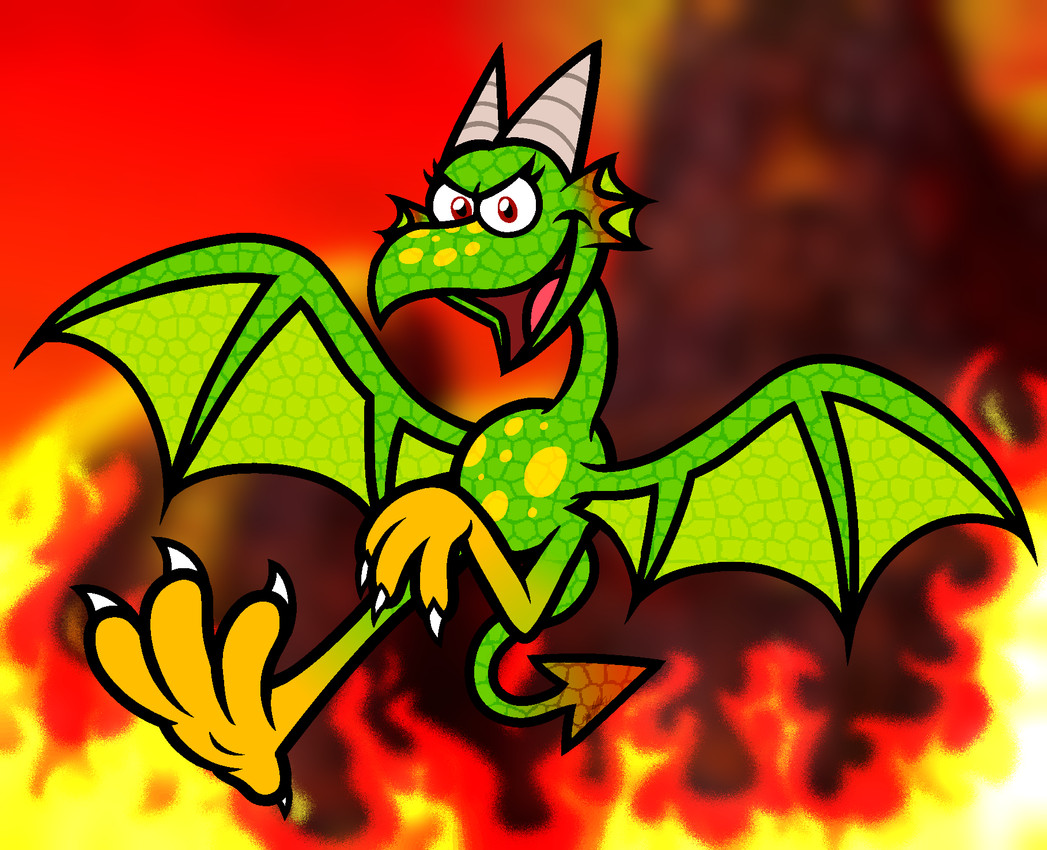 dragon kazooie and kazooie (european mythology and etc) created by captainquack64