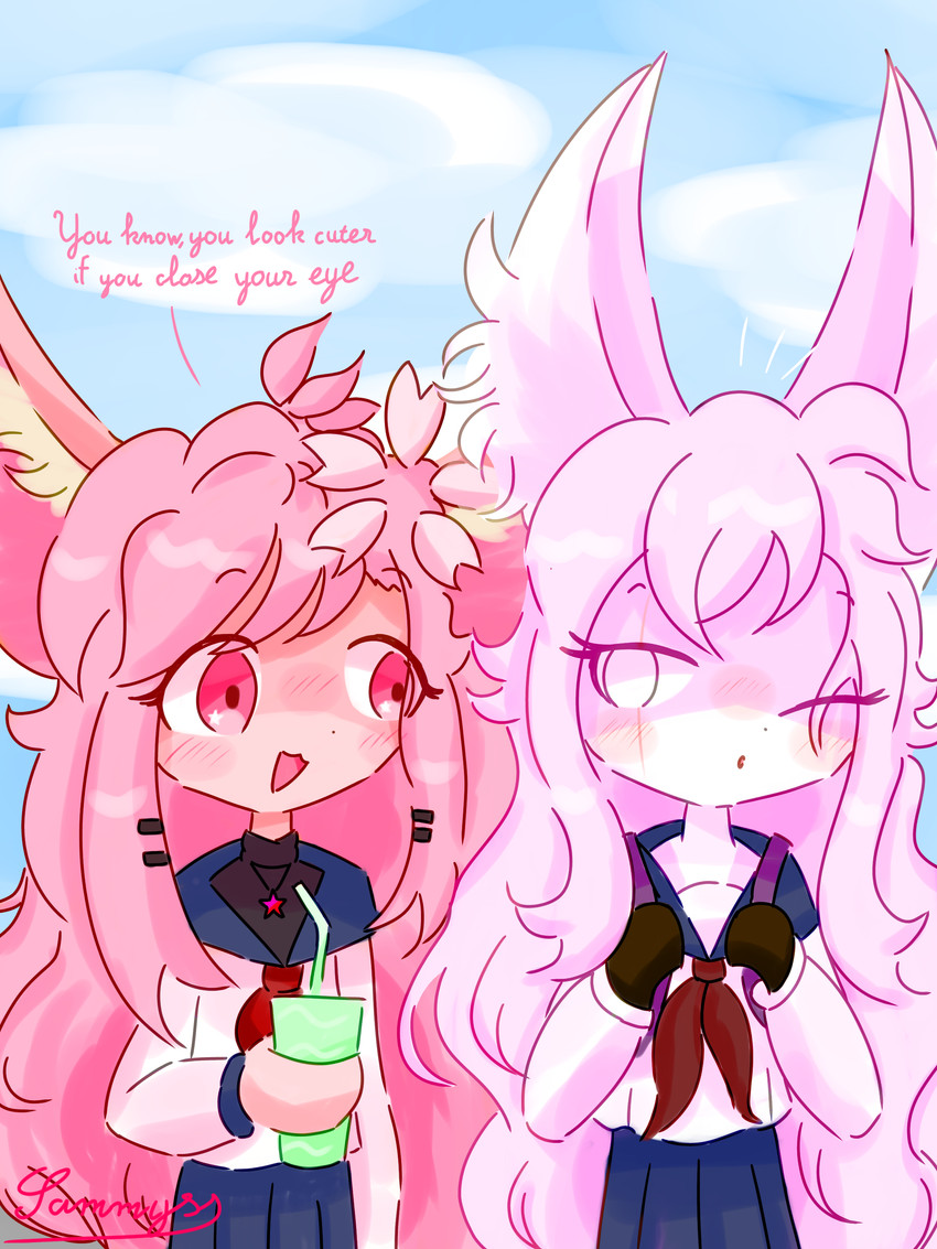 cherry and sakura created by xammyxx