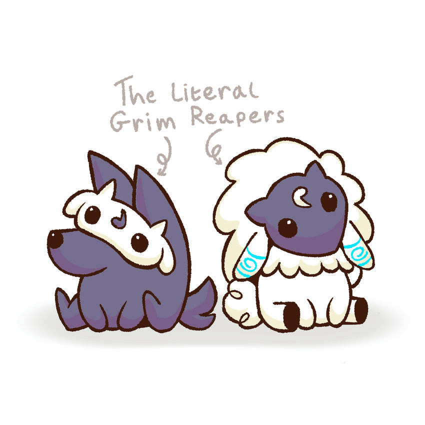 kindred, lamb, and wolf (league of legends and etc) created by serynskies