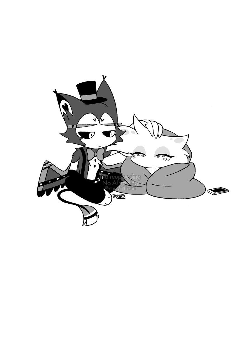 angel dust and husk (hazbin hotel) created by enaic31