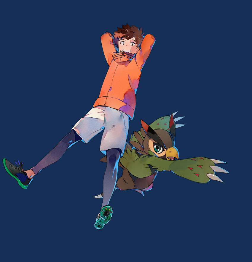 falcomon and minoru hyuga (digimon survive and etc)