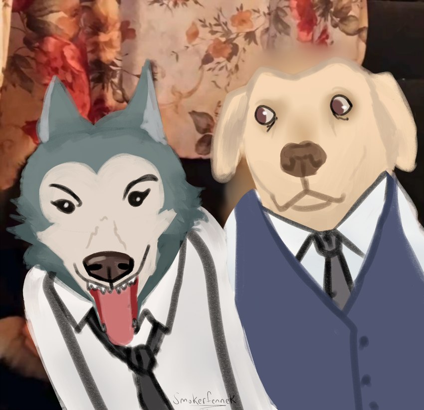 jack and legoshi (beastars) created by smokerfennek